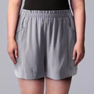 Simply Vera Vera Wang High Waist  Shorts